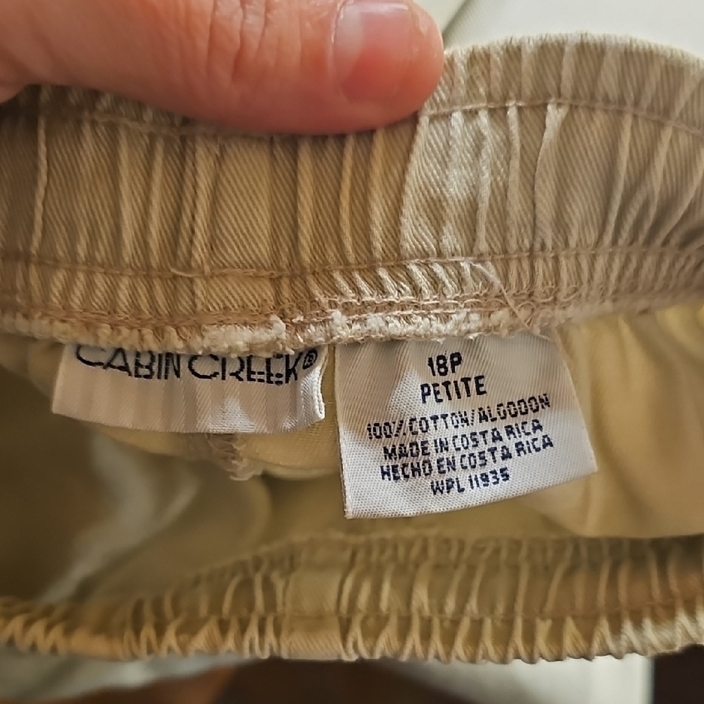 Cabin Creek Women's Light Tan Joggers - Picture 2 of 2